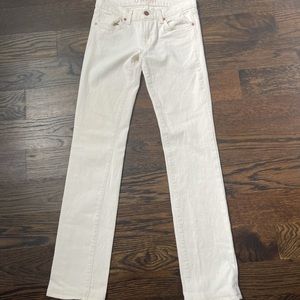 J Brand beige straight leg Jean. Size 25